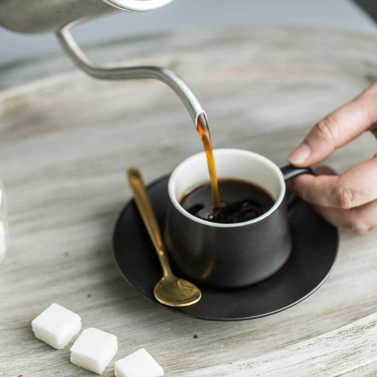 Coffee Espresso Cups and Cup Holder