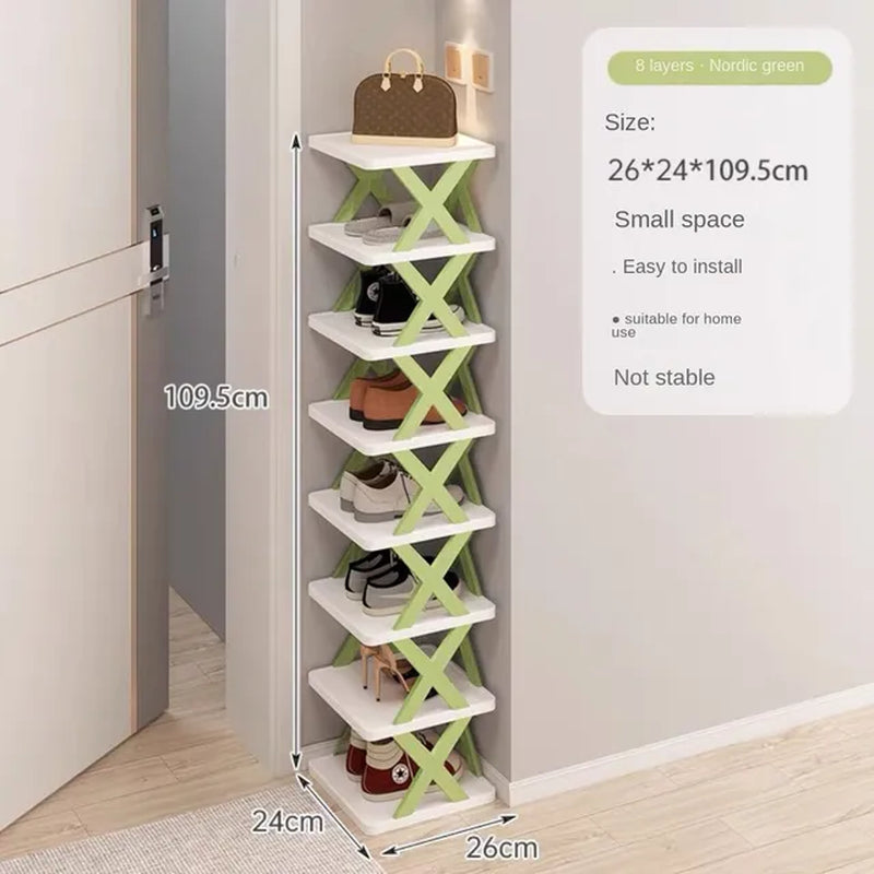 New Arrival Stackable Shoe Rack Multi-Layer Storage Shoes Shelf Box Plastic Space Saving Cabinet Shoes Organizer for Entry
