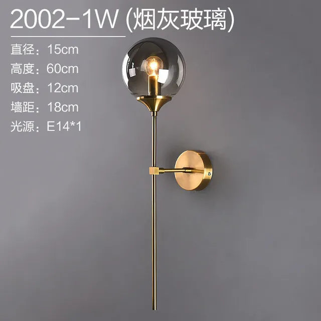 Modern Glass Led Wall Lamp