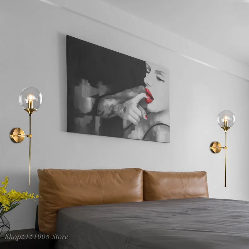 Modern Glass Led Wall Lamp