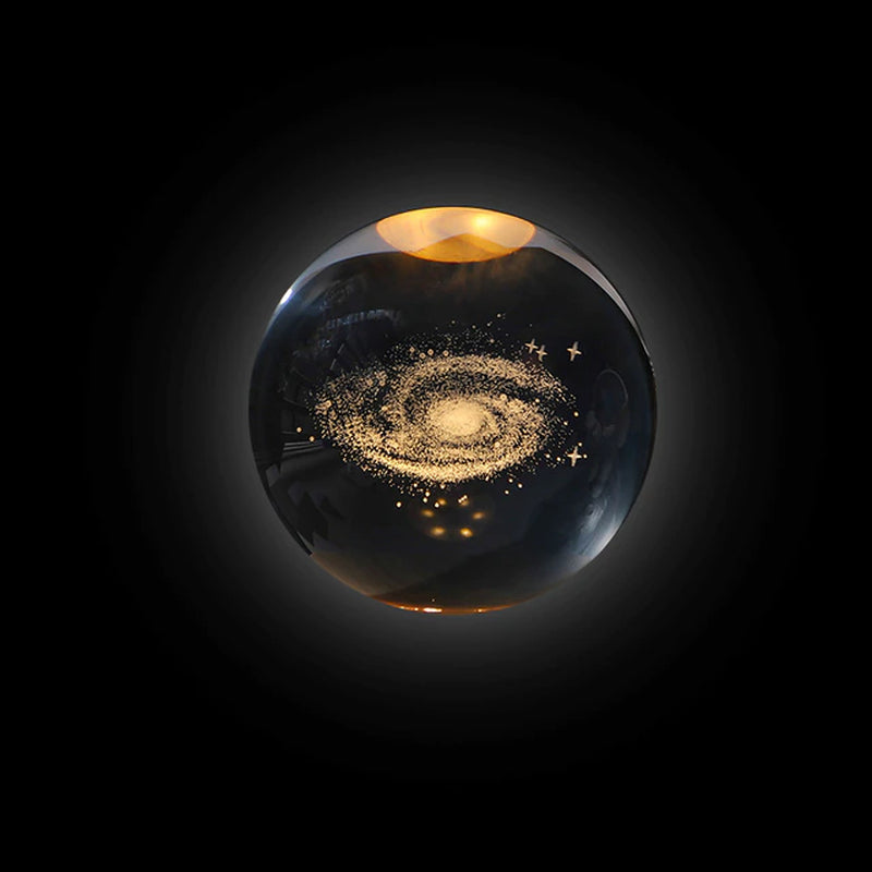 Crystal Engraved Solar System Ball